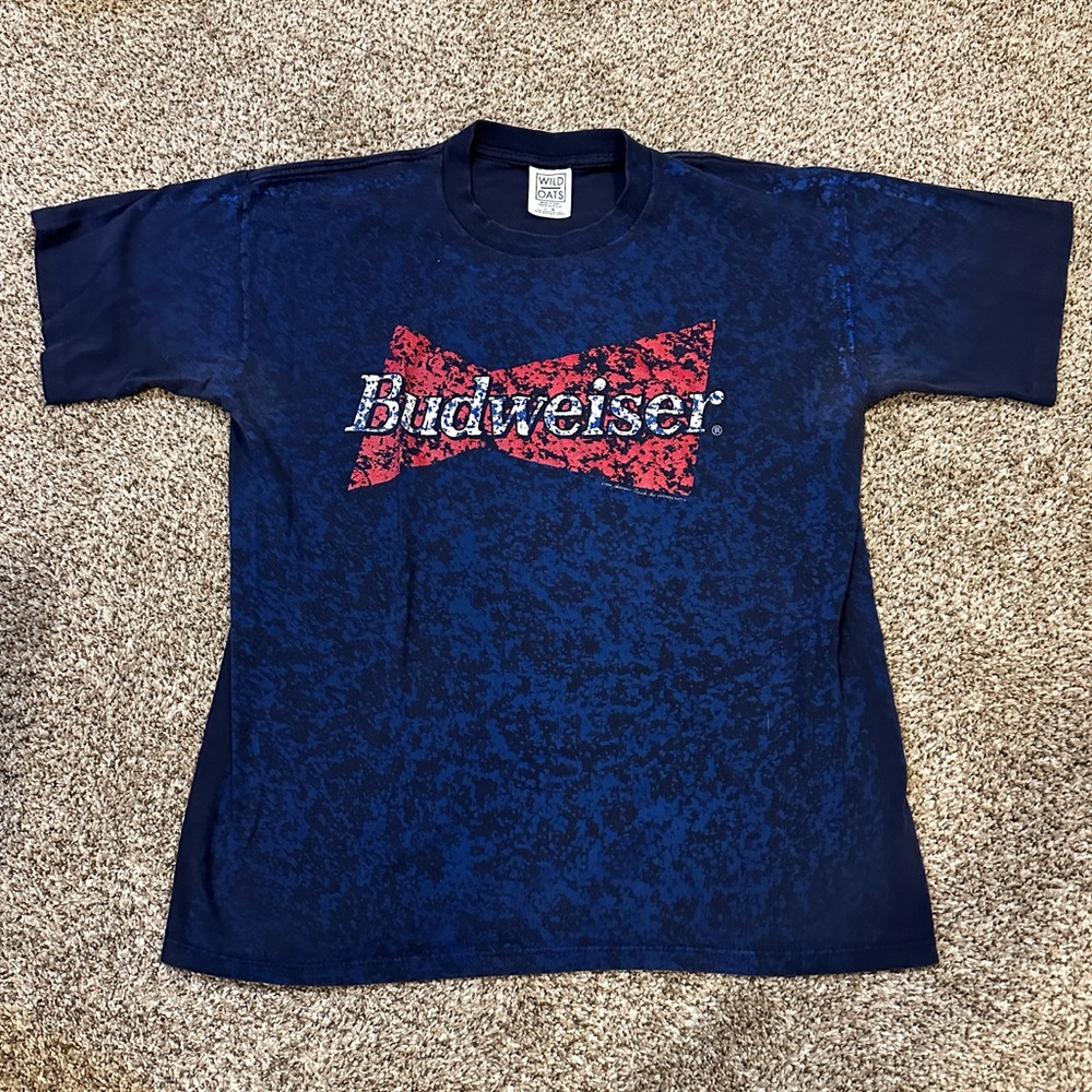 Vintage 1996 Budweiser "Get Fresh Get Bud" Size Large Single-Stitch T-Shirt